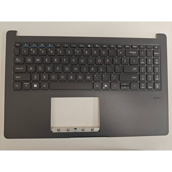 Carcasa superioara cu tastatura palmrest Laptop, Asus, ExpertBook B1 B1503C, B1503CTA, B1503CVA, 90NX0801-R34US3, 13N1-JZL0411, 13N1-JZA0501, B1503CVA-1A, iluminata, gri, layout US