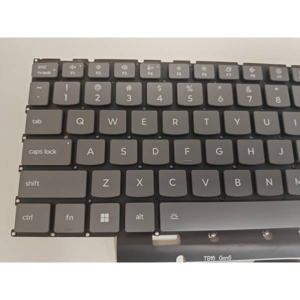 Tastatura Laptop, Lenovo, IdeaPad Pro 5 16AGP11 Type 83SJ, iluminata, gri, layout US