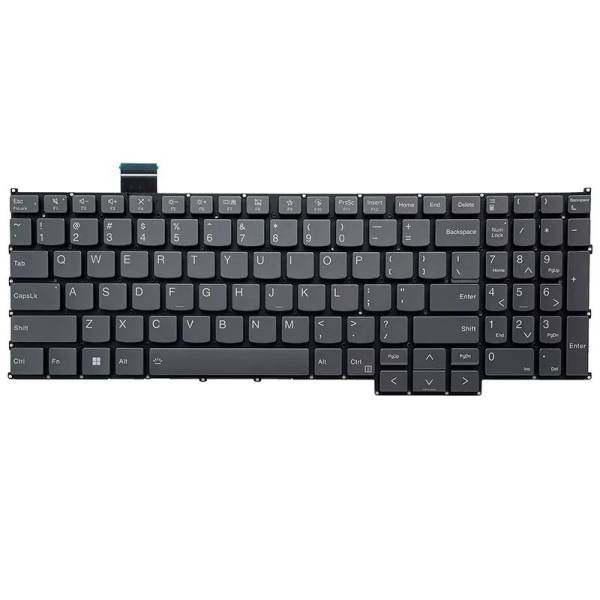 Tastatura Laptop, Lenovo, IdeaPad Pro 5 16AGP11 Type 83SJ, iluminata, gri, layout US