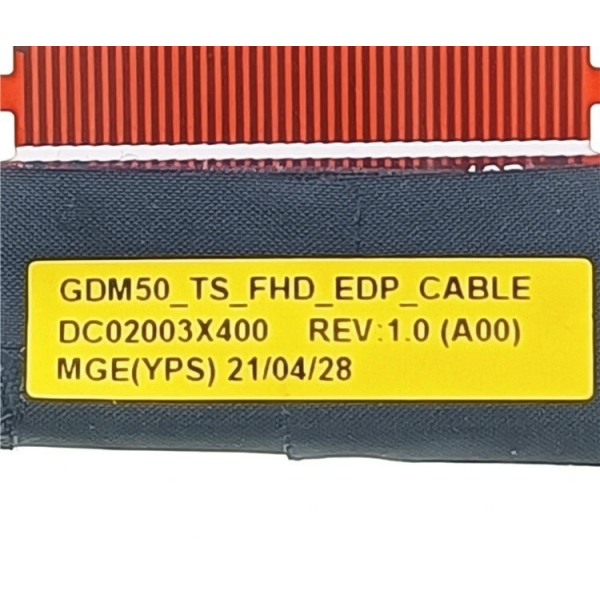 Cablu video LVDS Laptop, Dell, Vostro 15 3515, P112F, P112F005, GVNW4, 0GVNW4, DC02003X400, GDM50, touchscreen, FHD, EDP CABLE, 60Hz, 40 pini