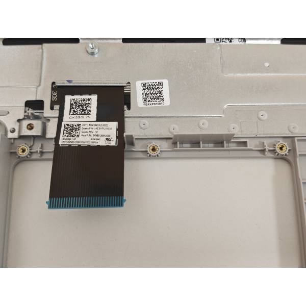 Carcasa superioara cu tastatura palmrest Laptop, Asus, VivoBook 14 M409D, M409DA, 90NB0Q91-R33US0, 13NB0MS1P02013-3, 39XKPTAJN30, FBXKP010010, X409JA-1S, iluminata, argintie, layout US