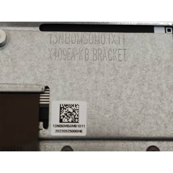 Carcasa superioara cu tastatura palmrest Laptop, Asus, VivoBook 14 A409F, A409FA, A409FJ, 90NB0QA2-R33US0, 13NB0MS2P02014-3, 39XKPTAJN20, 13NB0MS0M01011, X409JB-1G, iluminata, gri, layout US