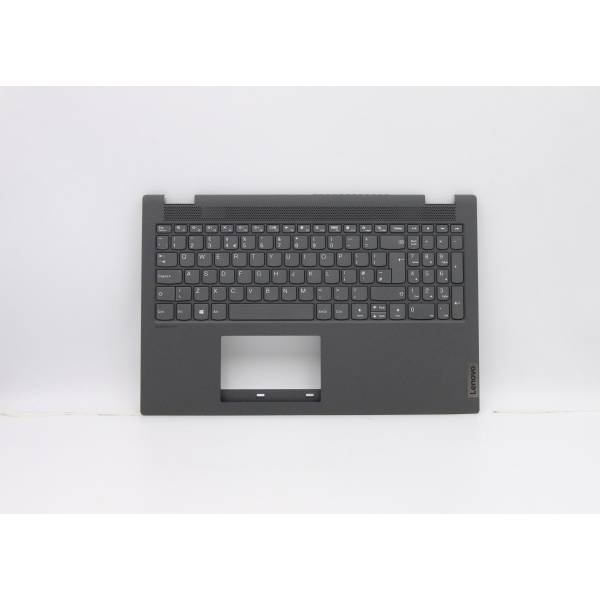 Carcasa superioara cu tastatura palmrest Laptop, Lenovo, Flex 5-15ITL05 Type 82HT, 5CB0Y99187, 4600K1140002, gri, layout UK