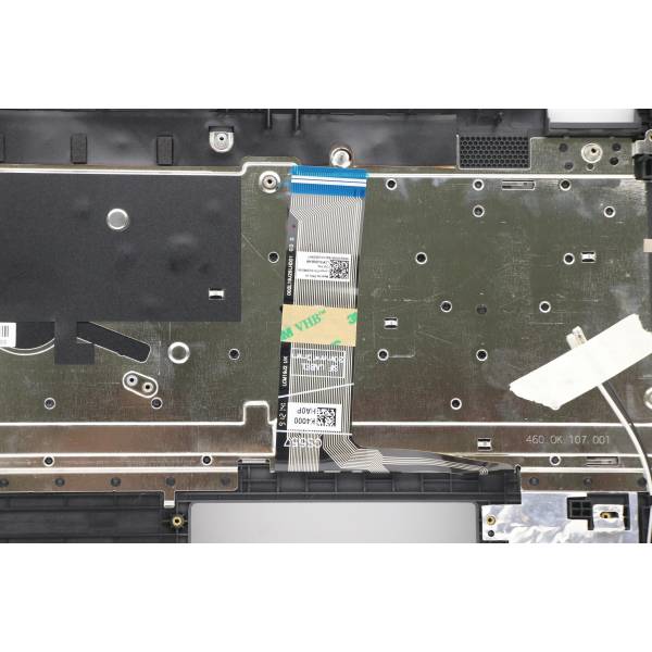 Carcasa superioara cu tastatura palmrest Laptop, Lenovo, Flex 5-15ITL05 Type 82HT, 5CB0Y99187, 4600K1140002, gri, layout UK