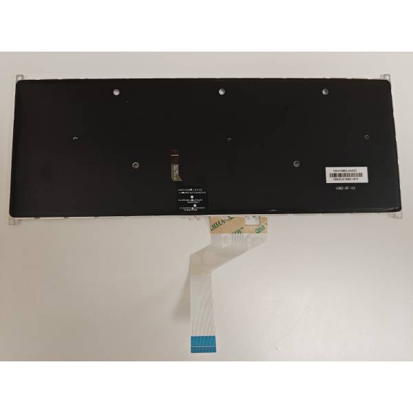 Tastatura Laptop, Acer, Swift 5 SF514-51, iluminata, gri cu taste portocalii, layout US