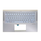 Carcasa superioara cu tastatura palmrest Laptop, Asus, ZenBook 14 BX431F, BX431FA, 90NB0MB1-R30US0, HQ20720607000, UX431FAC-3B, iluminata, albastru deschis, layout US