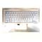 Carcasa superioara cu tastatura palmrest Laptop, Asus, ZenBook 14 BX431F, BX431FA, 90NB0MB1-R30US0, HQ20720607000, UX431FAC-3B, iluminata, albastru deschis, layout US