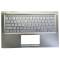 Carcasa superioara cu tastatura palmrest Laptop, Asus, ZenBook 14 BX431F, BX431FA, 90NB0MB1-R30US0, HQ20720607000, UX431FAC-3B, iluminata, albastru deschis, layout US