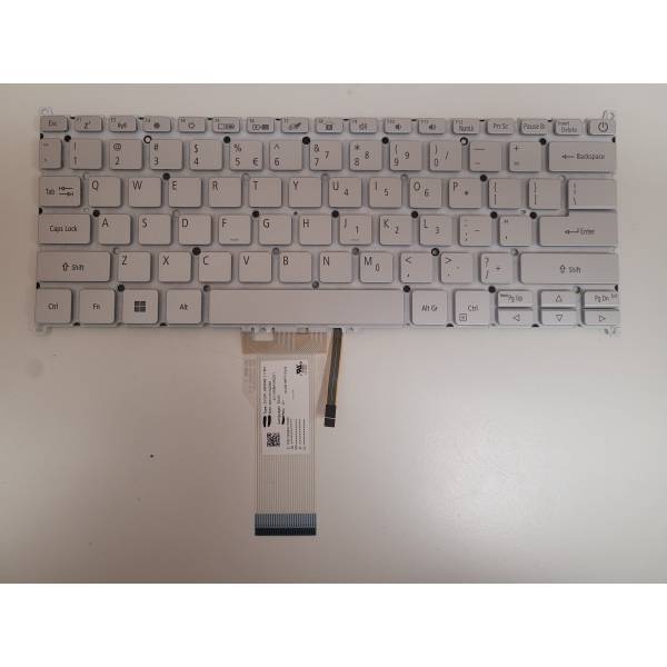 Tastatura Laptop, Acer, Swift 3X SF314-510, N20H3, iluminata, argintie, layout US