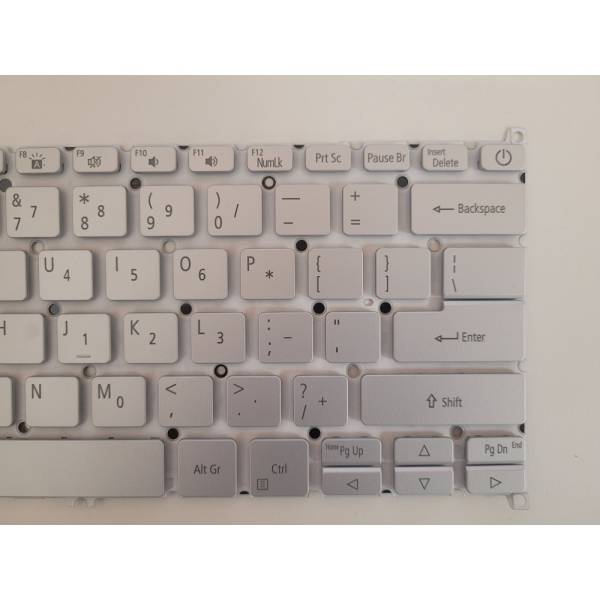 Tastatura Laptop, Acer, Swift 3X SF314-510, N20H3, iluminata, argintie, layout US