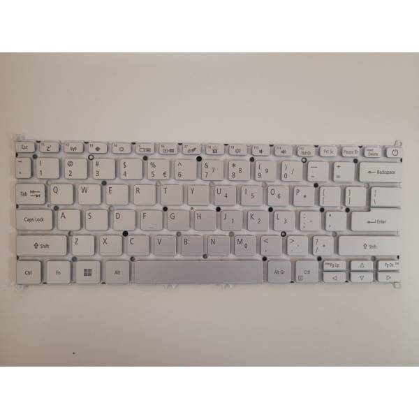 Tastatura Laptop, Acer, Swift 3X SF314-510, N20H3, iluminata, argintie, layout US