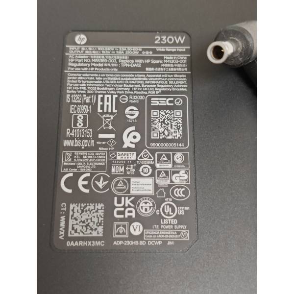 Incarcator Laptop, HP, Zbook Fury 16 G11, HSN-I56C, M41303-001, M85389-003, TPN-DA12, ADP-230HBB, 19.5V, 11.8A, 230W, mufa 4.5x3.0mm