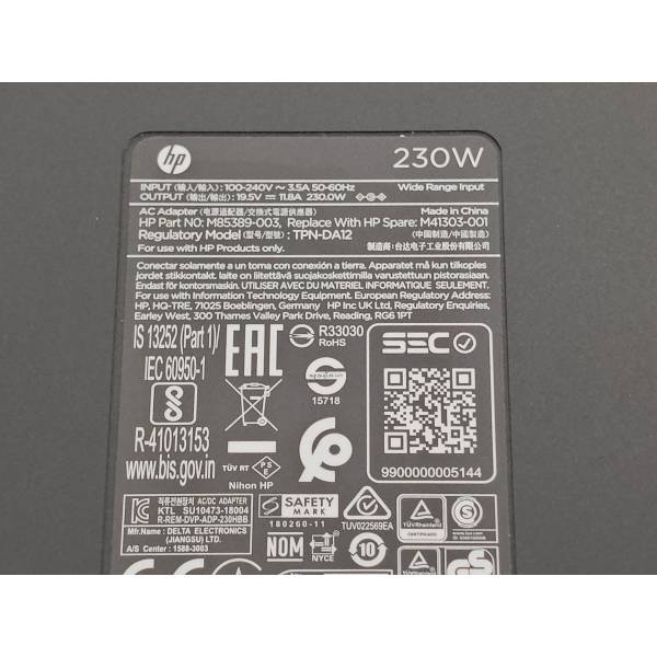 Incarcator Laptop, HP, Zbook Fury 16 G11, HSN-I56C, M41303-001, M85389-003, TPN-DA12, ADP-230HBB, 19.5V, 11.8A, 230W, mufa 4.5x3.0mm