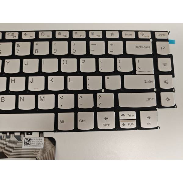 Tastatura Laptop, Lenovo, IdeaPad Yoga 9 14IAP7 Type 82LU, iluminata, argintie, layout US