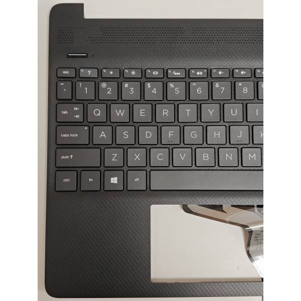Carcasa superioara cu tastatura palmrest Laptop, HP, 15-EF, 15Z,EF, FA0P5002010, iluminata, neagra, layout US