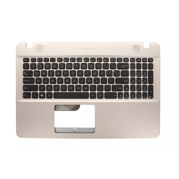Carcasa superioara cu tastatura palmrest Laptop, Asus, R541U, R541UA, R541UJ, R541UV, 90NB0CG1-R32US0, 60PC01110030G, 39XKFTCJN00, X541UV-1A, aurie, layout US