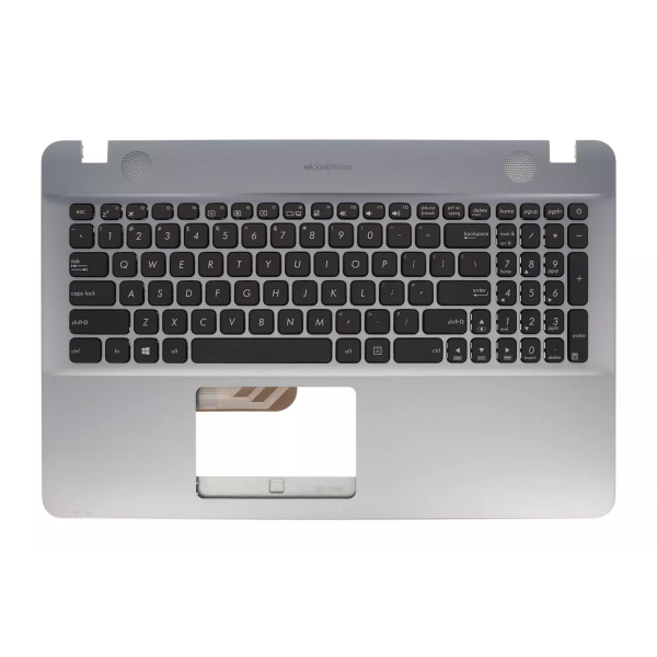 Carcasa superioara cu tastatura palmrest Laptop, Asus, R541U, R541UA, R541UJ, R541UV, 90NB0CG3-R32US0, 13NB0CG3P03016-2, 39XKFTCJN20, X541UV-1C, argintie, layout US