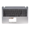Carcasa superioara cu tastatura palmrest Laptop, Asus, K541U, K541UA, K541UJ, K541UV, 90NB0CG3-R32US0, 13NB0CG3P03016-2, 39XKFTCJN20, X541UV-1C, argintie, layout US