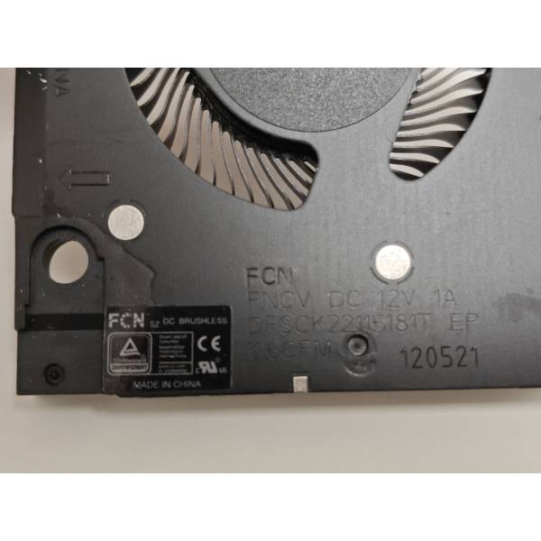 Set coolere Laptop Gaming, Dell, G15 5511, P105F, P105F001, DFSCK22115181T-FNCV, DFSCK221051820-FNCW, 12V, 1A