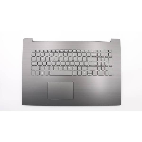 Carcasa superioara cu tastatura palmrest Laptop, Lenovo, IdeaPad 330-17ICH Type 81FL, 5CB0R48904, 5CB0R48070, AP17Q000100, AM17Q000200, EG730, iluminata, Iron Grey, layout US