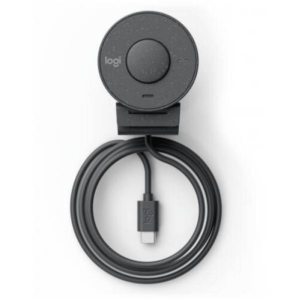 Camera Web Logitech Brio 300 Webcam Full HD 1080p cu Microfon și USB-C – Graphite, Model 960-001436
