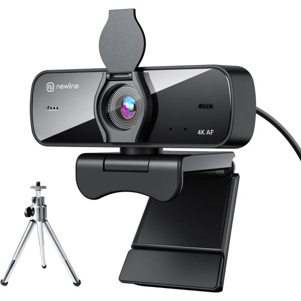 Camera web, N Newline 4k, NewEye 60, Ultra HD 4K Webcam, 30 fps, 12MP, model NE-C305
