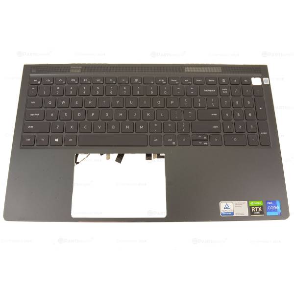 Carcasa superioara cu tastatura palmrest Laptop, Dell, Vostro 15 7510, P106F, P106F002, XV1DW, 0XV1DW, 460.0NA02.0013, iluminata, neagra, layout US