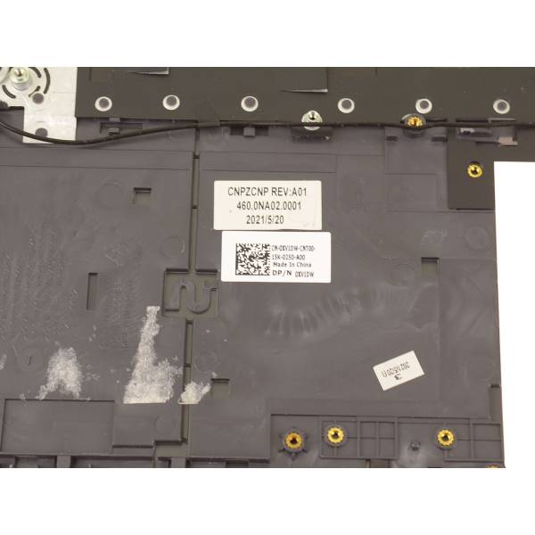 Carcasa superioara cu tastatura palmrest Laptop, Dell, Vostro 15 7510, P106F, P106F002, XV1DW, 0XV1DW, 460.0NA02.0013, iluminata, neagra, layout US