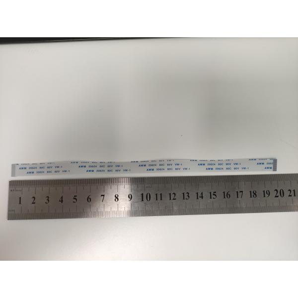 Cablu panglica AWM 20618 80C 60V VW-1, 0.5mm latime intre pini, 18 pini fata fata, 20cm lungime