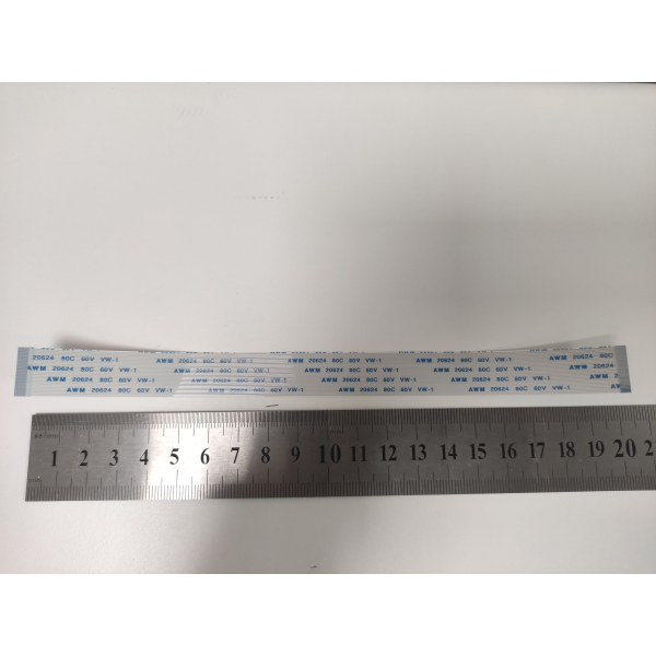 Cablu panglica AWM 20630 80C 60V VW-1, 0.5mm latime intre pini, 30 pini fata fata, 20cm lungime