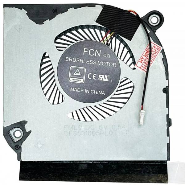 Cooler procesor Laptop Gaming, Acer, Predator Helios 300 PH315-52, 23.Q5MN4.002, DFS531005PL0T-FML9, DC28000QEF0, 5V, 0.5A, CPU