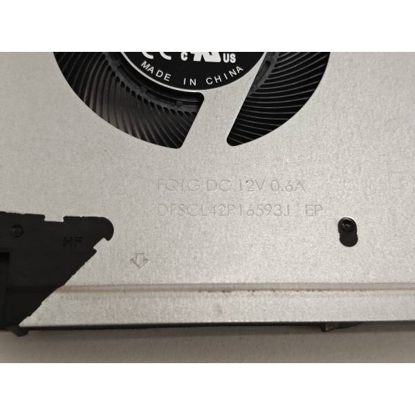 Cooler procesor Laptop Gaming, Asus, ROG Strix Scar 17 G733P, G733PY, G733PYV, G733PZ, G733PZR, 13NR0DB0P02011, 13NR080P03011, DFSCL42P16593J-FQTG, 6033B0126301, DFSCL42P165937-FPMF, 6033B0114201, 12V, 0.60A, CPU