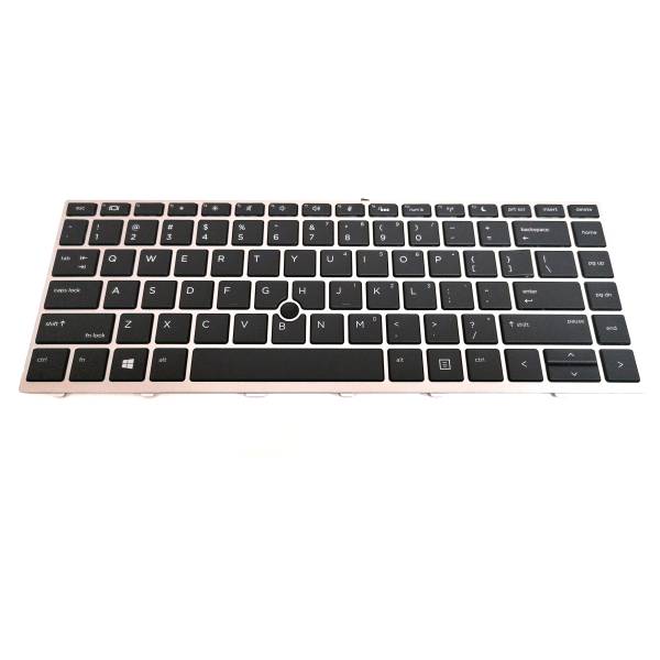 Tastatura Laptop, HP, ProBook 640 G4, 645 G4, L00737-001, L00737-D61, L09548-001, iluminata, argintie, layout US
