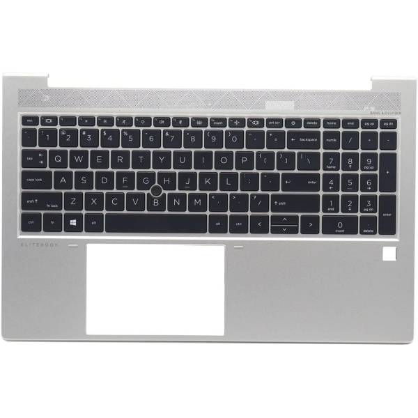 Carcasa superioara cu tastatura palmrest Laptop, HP, M35816-001, M35816-B31, M35848-001, M07491-B31, M07491-001, M07492-001, M35817-B31, M35817-001, 6070B1843801, 6070B1707401, iluminata, argintie, layout US