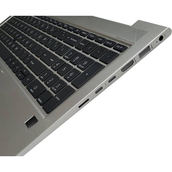 Carcasa superioara cu tastatura palmrest Laptop, HP, M35816-001, M35848-001, M07491-B31, M07491-001, M07492-001, M35817-B31, 6070B1843801, iluminata, argintie, layout US