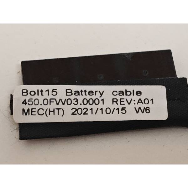Cablu conectare baterie Laptop, Dell, Latitude 3500, P86F, P86F001, 7TPM9, 07TPM9, 450.0FV03.0001, 450.0FV03.0011, Bolt15 Battery Cable, 7.5cm