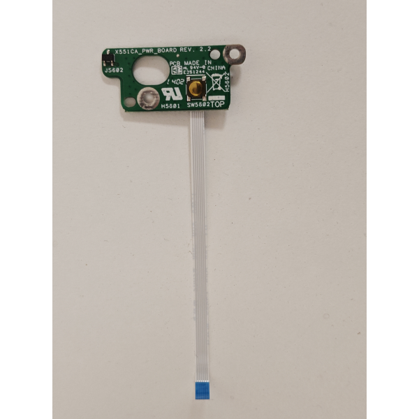 Modul buton pornire cu cablu flex Laptop, Asus, F551M, F551MA, 60NB0340-PS1040, 34XJCP80000