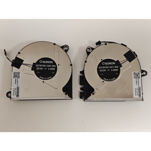 Set coolere Laptop, HP, Zbook Power 15 G9, HSN-Q36C, N13914-001, N13915-001, N32583-001, EG75070S1-C601-S9A, EG75070S1-C611-S9A, SOLDQ5D577K010, SOLDQ5D567K003, 5V, 2.50W