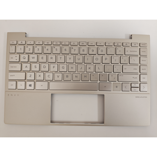 Carcasa superioara cu tastatura palmrest Laptop, HP, Envy 13-BA, 13T-BA, TPN-C145, L96803-B001, L96803-B31, AM2V5000540, AM2V5000A00, iluminata, aurie, layout US