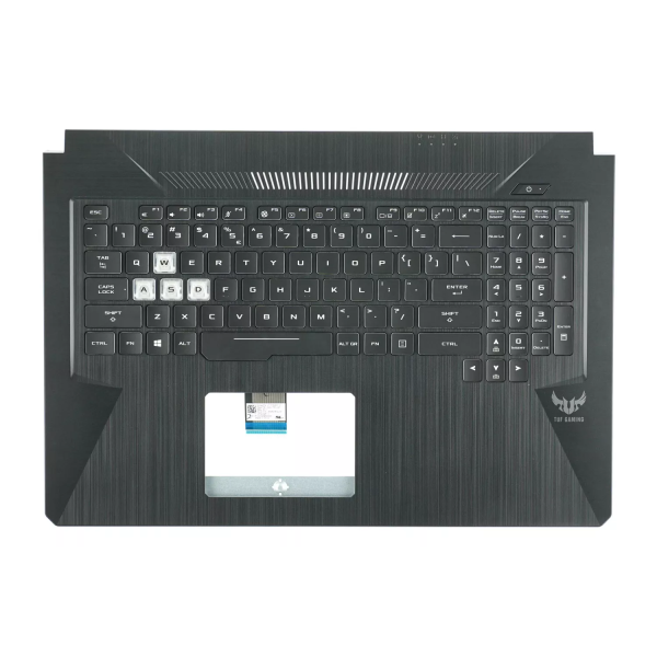 Carcasa superioara cu tastatura palmrest Laptop Gaming, Asus, TUF TUF756G, TUF756GM, iluminata, RGB, neagra, layout US