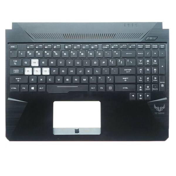 Carcasa superioara cu tastatura palmrest Laptop Gaming, Asus, TUF TUF756G, TUF756GM, iluminata, RGB, neagra, layout US