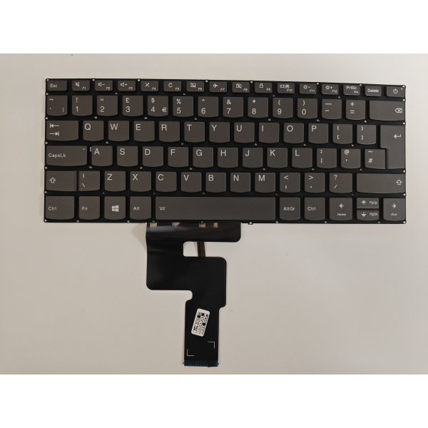 Tastatura Laptop, Lenovo, V145-14AST Type 81MS, gri, iluminata, gri, layout UK