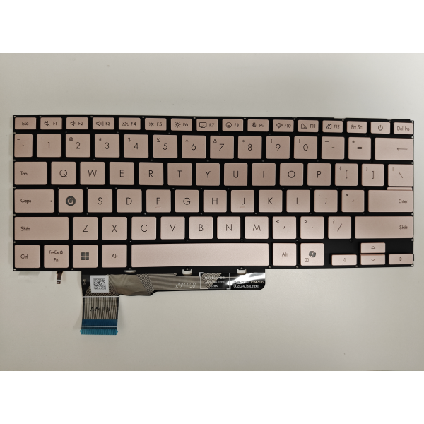 Tastatura Laptop, Asus, VivoBook S14 S3407V, S3407VA, iluminata, roz aurie, layout US