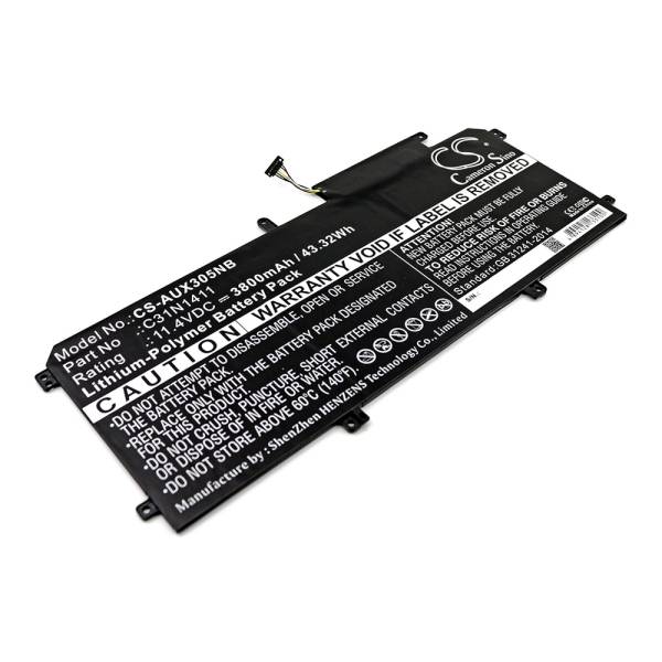 Baterie compatibila Laptop, Asus, ZenBook UX305C, UX305CA, 0B200-01180000, CS-AUX305NB, C31N1411, 11.4V, 3800mAh, 43.32Wh