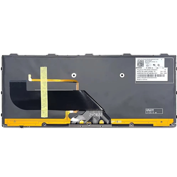 Tastatura Laptop, Dell, Pro Rugged 14 RB14250, P149, P149G002, 79J43, 079J43, iluminata, neagra, layout US