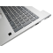 Carcasa superioara cu tastatura palmrest Laptop, HP, ProBook 4 G1i 16, iluminata, argintie, layout US