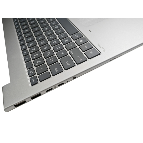 Carcasa superioara cu tastatura palmrest Laptop, HP, ProBook 4 G1i 16, iluminata, argintie, layout US