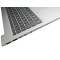 Carcasa superioara cu tastatura palmrest Laptop, HP, ProBook 4 G1i 16, iluminata, argintie, layout US