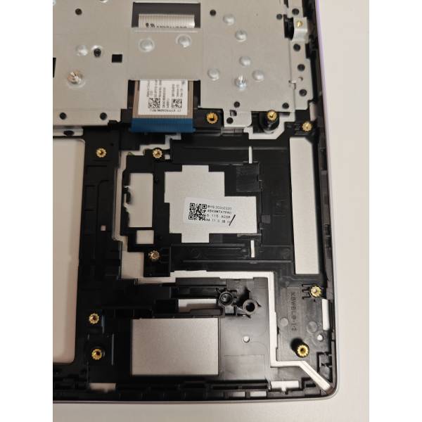 Carcasa superioara cu tastatura palmrest Laptop, HP, ProBook 4 G1i 16, iluminata, argintie, layout US