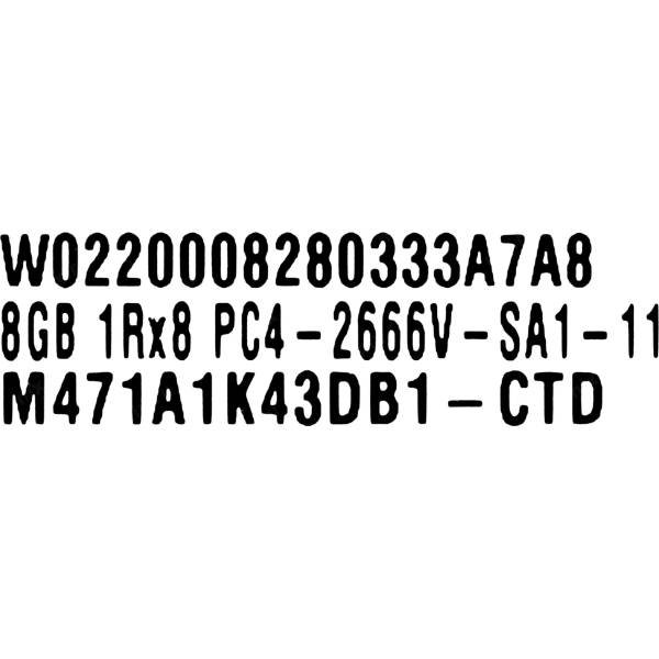 Memorie Ram Samsung 8GB DDR4 PC4-2666V sodimm M471A1K43DB1-CTD BULK